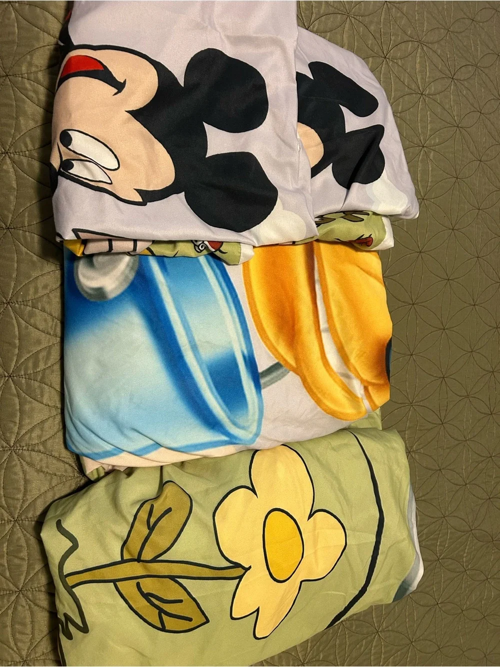 Disney Mickey & Pluto Kids Sheet Set - Green/Yellow/Red/Black